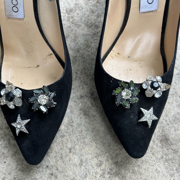 Jimmy Choo Jasmine Black Suede pump with crystals, size 37 - Picture 12 of 12